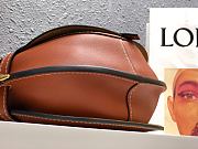 Loewe Small Gate Bag Canvas And Cow Leather All Brown – 20x19x11 cm - 4