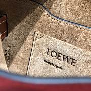 Loewe Small Gate Bag Canvas And Cow Leather Brown/Red – 20x19x11 cm - 5