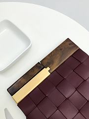 Bottega Veneta Snap Napa Leather Burgundy - 27x5x28 cm - 4