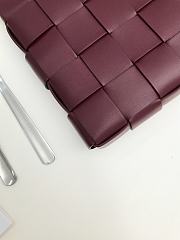 Bottega Veneta Snap Napa Leather Burgundy - 27x5x28 cm - 2