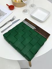 Bottega Veneta Snap Napa Leather Green - 27x5x28 cm  - 1