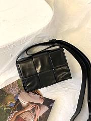 Bottega Veneta Mini Cassette 6 Grid Black - 12×8×4cm cm - 1