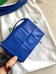 Bottega Veneta Mini Cassette 6 Grid Electric Blue - 12×8×4cm cm - 6