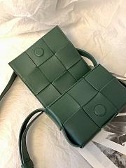 Bottega Veneta Mini Cassette 6 Grid Electric Grass Green - 12×8×4cm cm - 6