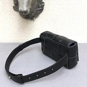 Bottega Veneta Belt Cassette Lambskin Black  – 44049 - 17.5x9.5x5 cm - 3