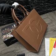 Dolce & Gabbana Calfskin DG Daily Shopper Brown – 36x28.5x13 cm - 2