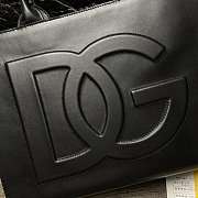 Dolce & Gabbana Calfskin DG Daily Shopper Black – 36x28.5x13 cm - 5