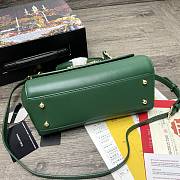 Dolce & Gabbana Sicily Imported cowhide With D&G logo Bag Green – 25x20x12 cm - 2