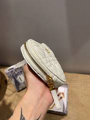 Dior Amour Dior Caro Heart Chain Bag White – 5097 – 11 x 10 x 1.5 cm - 4