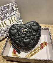 Dior Amour Dior Caro Heart Chain Bag Black – 5097 – 11 x 10 x 1.5 cm - 5