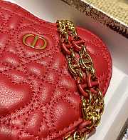 Dior Amour Dior Caro Heart Chain Bag Red – 5097 – 11 x 10 x 1.5 cm - 6