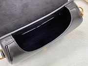 Dior Bobby Bag Black Box Cowhide Plain Weave Black – M9319 – 22x17x6 cm - 2