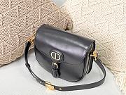 Dior Bobby Bag Black Box Cowhide Plain Weave Black – M9319 – 22x17x6 cm - 5