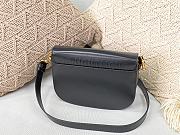 Dior Bobby Bag Black Box Cowhide Plain Weave Black – M9319 – 22x17x6 cm - 6