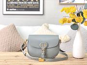 Dior Bobby Bag Black Box Cowhide Plain Weave Grey – M9319 – 22x17x6 cm - 1