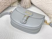 Dior Bobby Bag Black Box Cowhide Plain Weave Grey – M9319 – 22x17x6 cm - 2