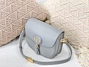 Dior Bobby Bag Black Box Cowhide Plain Weave Grey – M9319 – 22x17x6 cm - 3