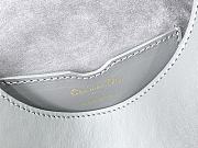 Dior Bobby Bag Black Box Cowhide Plain Weave Grey – M9319 – 22x17x6 cm - 5