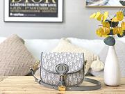 Dior Bobby Bag Embroidery Oblique Grey – M9319 – 22x17x6 cm - 1