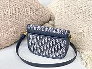 Dior Bobby Bag Embroidery Oblique Blue – M9319 – 22x17x6 cm - 5