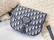 Dior Bobby Bag Embroidery Oblique Blue – M9319 – 22x17x6 cm - 6