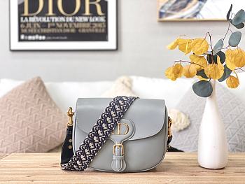 Dior Bobby Bag With Oblique Strap Gray – M9320 – 27 cm