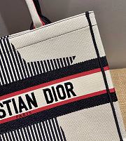 DiorAlps Book Tote White Three-Tone Embroidery  – M1286 – 36 cm - 5