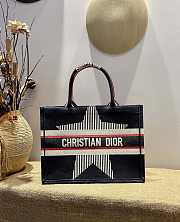 DiorAlps Book Tote Blue Three-Tone Embroidery  – M1286 – 36 cm - 1