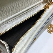 Gucci Horsebit 1955 Wallet With Chain White/Ebony GG Supreme Canvas - 623180 – 11x8.5x3 cm - 6