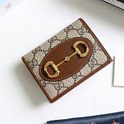 Gucci Horsebit 1955 Wallet Brown/Ebony GG Supreme - 621887 – 11x8.5x3 cm - 1