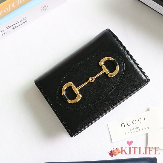 Gucci Horsebit 1955 Wallet Black - 621887 – 11x8.5x3 cm - 1