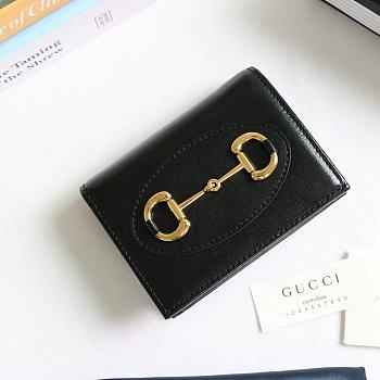 Gucci Horsebit 1955 Wallet Black - 621887 – 11x8.5x3 cm