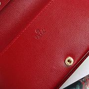 Gucci Horsebit 1955 Long Wallet With Chain Red/Ebony GG Supreme Canvas  - 621892 – 19x10x4 cm - 2