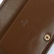 Gucci Horsebit 1955 Long Wallet With Chain Brown/Ebony GG Supreme Canvas  - 621892 – 19x10x4 cm - 6