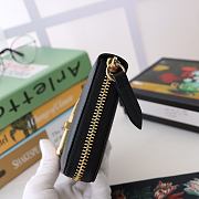 Gucci Sylvie Full Zipper Wallet Black - 476083 – 19x11x3 cm - 5