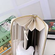Gucci Sylvie Full Zipper Wallet White - 476083 – 19x11x3 cm - 5