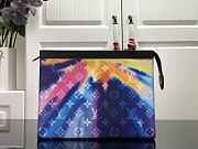 Louis Vuitton Brazza Clutch In Monogram Aurora Multico Canvas - M47542 – 26x20x5 - 1