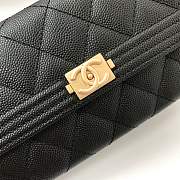 Chanel Leboy Lychee Cowhide Gold Hardware Long Wallet – 80286 - 10.5x19x3 cm - 4