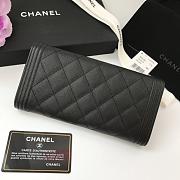 Chanel Leboy Lychee Cowhide Gold Hardware Long Wallet – 80286 - 10.5x19x3 cm - 3