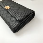Chanel Leboy Lychee Cowhide Gold Hardware Long Wallet – 80286 - 10.5x19x3 cm - 2