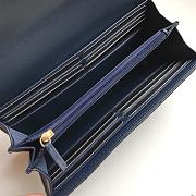 Chanel Leboy Imported Sheep Skin Gold Hardware Long Wallet Navy Blue – 80286 - 10.5x19x3 cm - 3