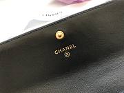 Chanel Leboy Imported Sheep Skin Gold Hardware Long Wallet Black – 80286 - 10.5x19x3 cm - 3