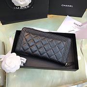 Chanel Classic Leboy Long Zipper Wallet Lychee Grain Cowhide Gold Hardware – 80288 - 10.5x19x2 cm - 3