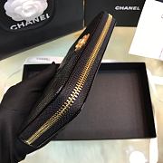 Chanel Classic Leboy Long Zipper Wallet Lychee Grain Cowhide Gold Hardware – 80288 - 10.5x19x2 cm - 2