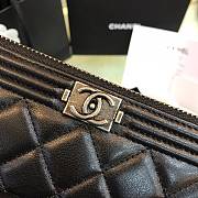 Chanel Classic Leboy Long Zipper Wallet Lychee Grain Cowhide Silver Hardware – 80288 - 10.5x19x2 cm - 5