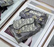 Dior Saddle Card Holder Oblique Grey – 2220 - 10.5cm - 5