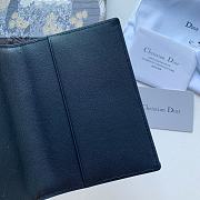 Dior 30 Montaigne Passport Cover Blue Jacquard Fabric – D2163  - 6