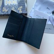 Dior 30 Montaigne Passport Cover Blue Jacquard Fabric – D2163  - 5