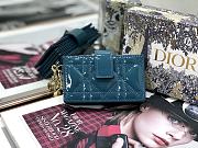 Dior Organ Card Case Prussian Blue – 2236 - 10.5cm  - 1