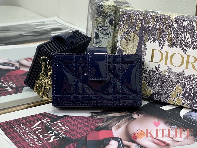 Dior Organ Card Case Navy Blue – 2236 - 10.5cm  - 1